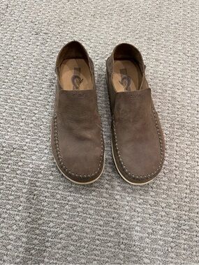 OluKai Akahai Slip-On Shoes in Clay Brown